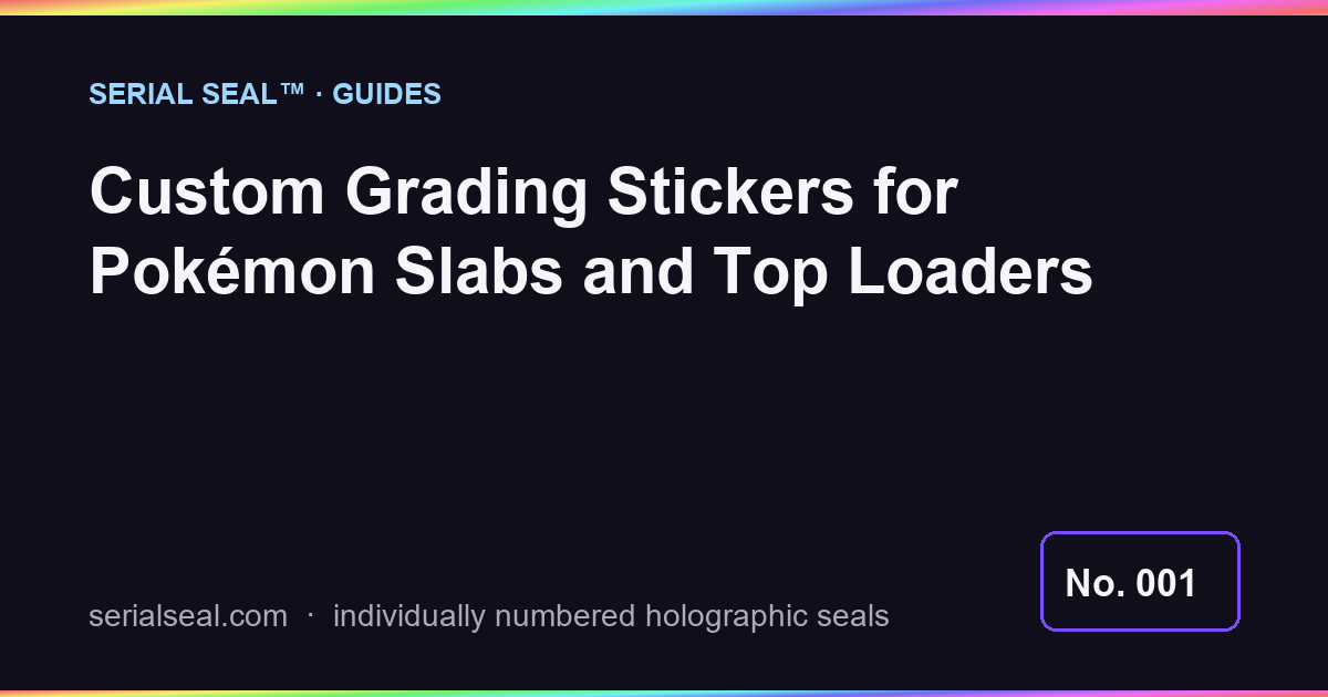 Custom Grading Stickers for Pokémon Slabs and Top Loaders